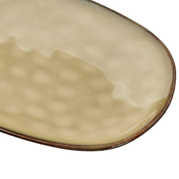 Keramikfat Basic Nature Oval 26x13 Natur 1 st