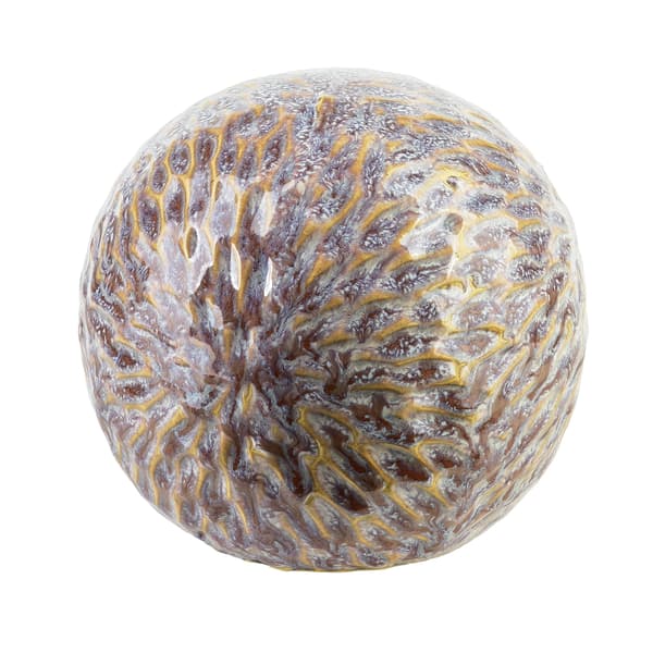 keramisk dekorationskugle Saggio Pattern 10x10x9 lilla 1pc