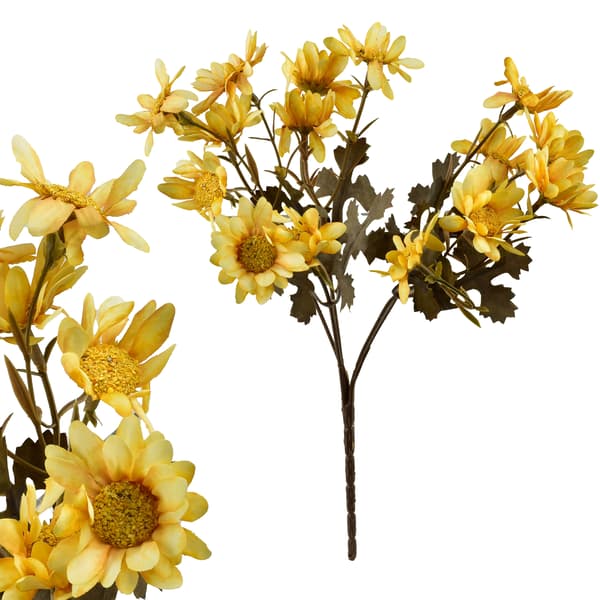 Kunstig Blomst Viridis Margeritter 29cm Hvid 1pc