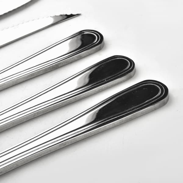 Steakknive rustfrit stål Dhalia Daisy 22,8cm sølv 6 stk