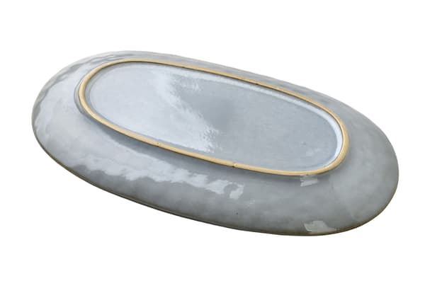 Keramisk serveringsfad Basic Nature 31,5x18 cm natur 1 stk