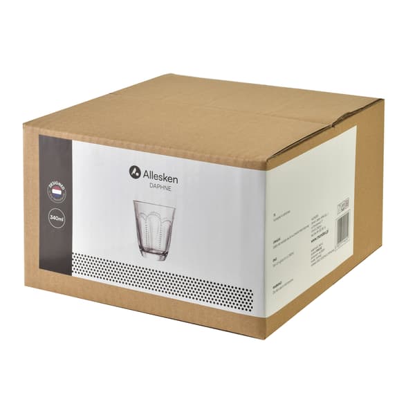 Dricksglas Glas DAPHNE 9,5x5,2x11 cm transparent 4pc