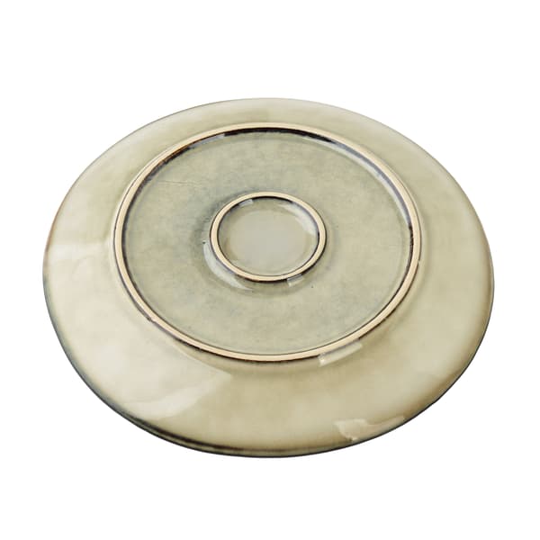 Keramisk desserttallerken Basic Nature 22 cm natur 1 stk