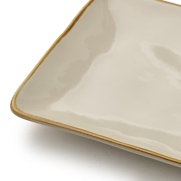 keramisk serveringsfad Basic Nature 32,5x16 cm naturlig 1 stk