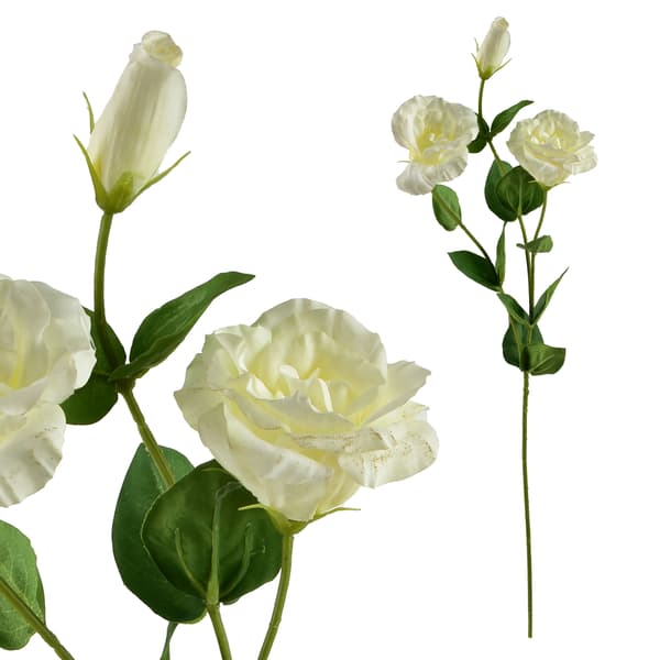 Konstgjord blomma Viridis Eustoma 70cm natur 1 st