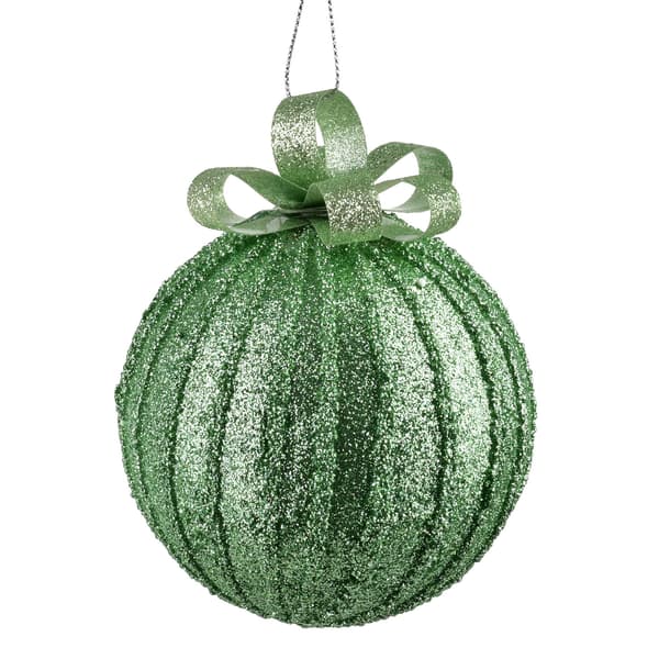 Styroporjulekugle SANTA LILA 10cm dekoreret 1stk