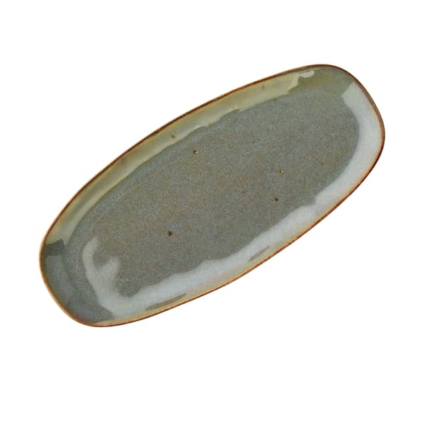 Porcelænsfad Basic Nature 26,7x12x2,5 cm grå 1 stk