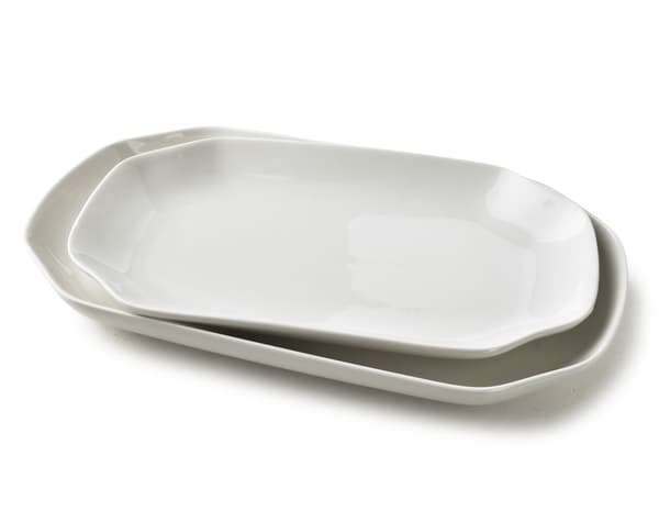 Porcelænsfad Basic BASIC 30x17x3 Hvid 1 Stk