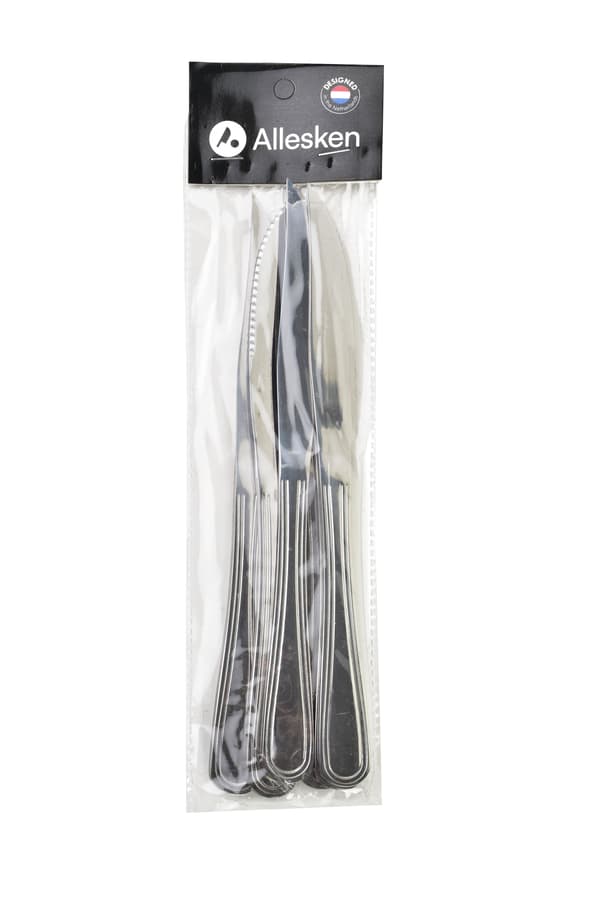 Steakknive rustfrit stål Dhalia Daisy 22,8cm sølv 6 stk