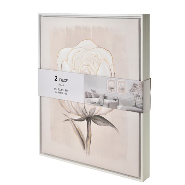 Billedsæt INGA 40x50 hvid 2 stk