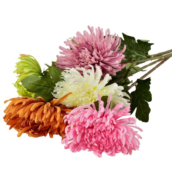 Kunstig Blomst Viridis Chrysantema 75cm Grøn 1pc