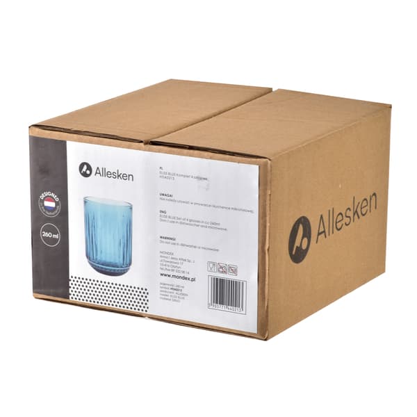Glas Elise Blue 7,5x7,5x9,4 cm blå 4-pack