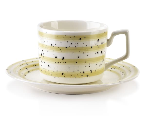 Porcelænskopper Affekdesign JOY 8x7x6,5 beige 6pc