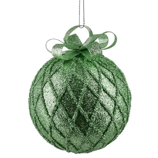 Styroporjulekugle Santa Lila 10cm dekoreret 1stk