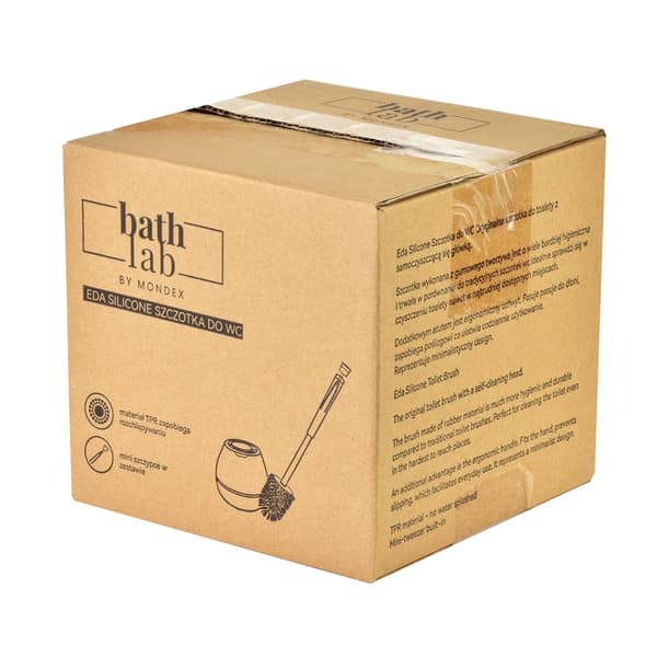 Silikone Toiletbørste Bathlab Eda Silicone 14x42 cm sort 1pc