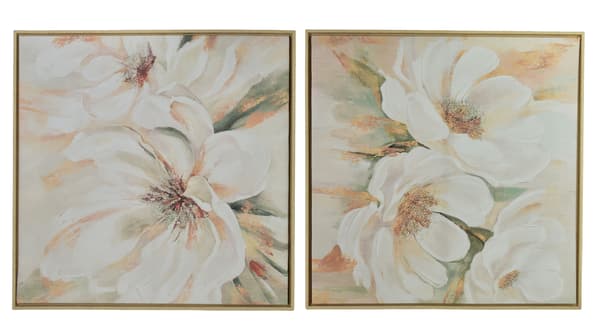 Canvas Tavla Inga 60x60 Vit 2-Pack