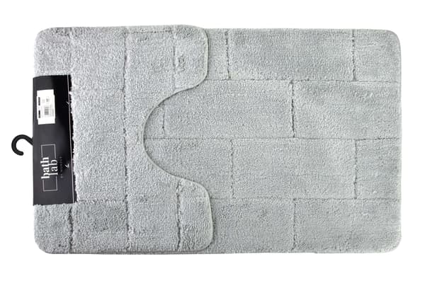 Polyester Badrumsmatta ZAC Set 50x37 50x80 Ljusgrå 2st