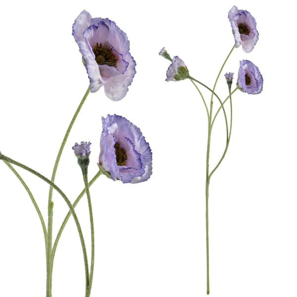Konstblomma Viridis Vallmo 67cm röd 1pc