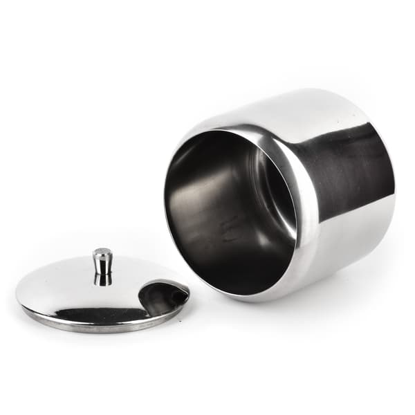 Ruostumaton teräs sokerikulho BASIC KITCHEN 8 x 7,3 x 7,3 cm hopea 1 kpl