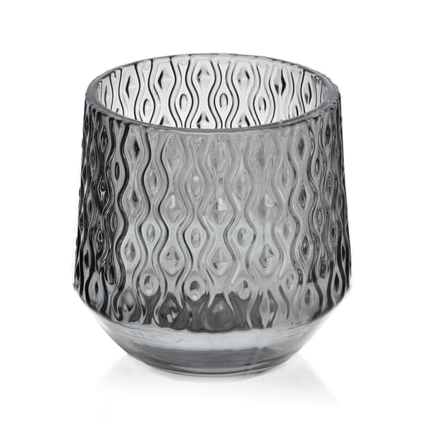 Glasljusstake MONDEX RITA 7x7x8 cm Grå 1-pack