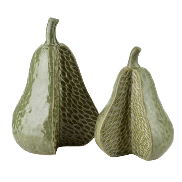 Keramikfigur Saggio Pear 12x11x16cm Vit 1pc