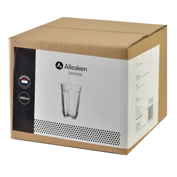 Sodaglas DAPHNE 9,5x5,2x13,9 Transparent 4-pack