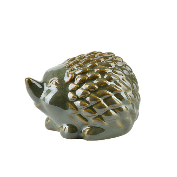 Keramisk Figur Mave Green Igelkott 10x8x7cm Grön 1pc