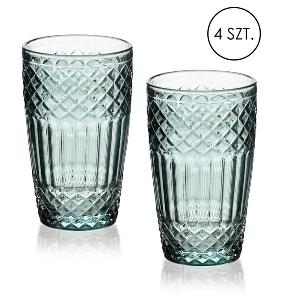 Dricksglas Mondex Ella Green 8x6x12 cm grön 4-pack