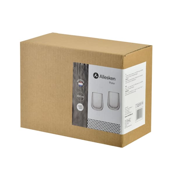 Borosilikatglas Mondex Peter 300ml Transparent 2-pack