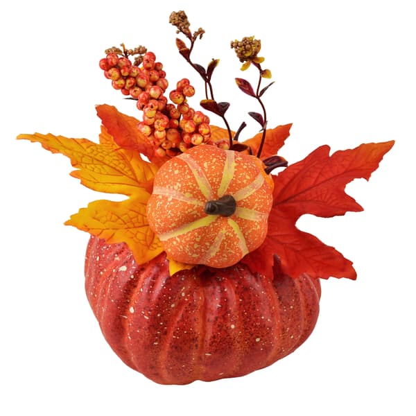 Styropordekoration Mondex Mave 18cm orange 1pc