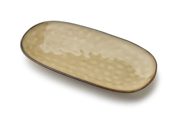 keraaminen tarjoiluvati Basic Nature 26x13 luonnonvärinen 1kpl