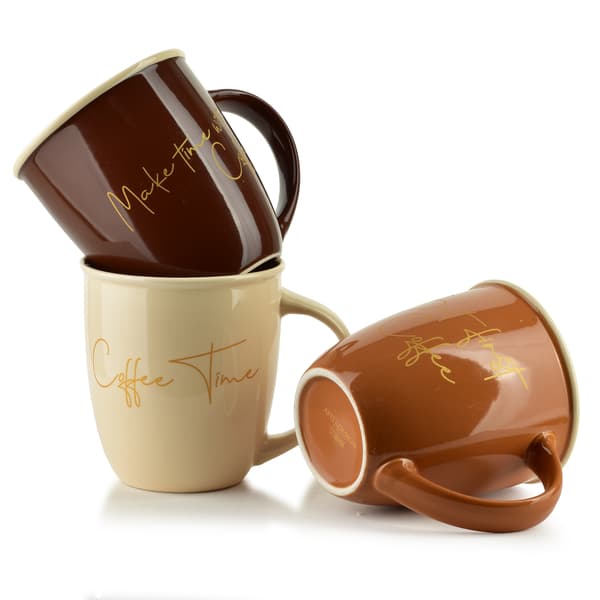 Porslinsmugg Hendia Coffee Time 9x13x10cm Brun 1pc