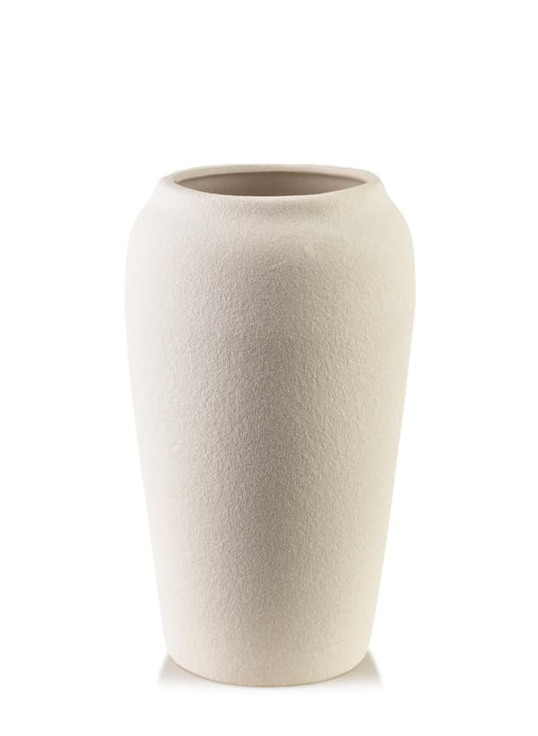 Polyresin Vase Mondex Manon 12x9x22 cm Beige 1pc