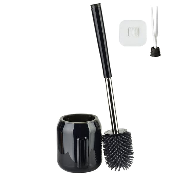 Silikone Toiletbørste Eda Silicone 11x44 cm sort 1pc