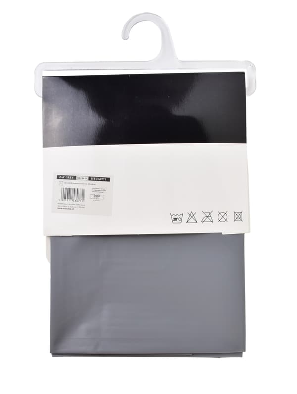 Duschdraperi Zac Grey 180x180 grå 1pc