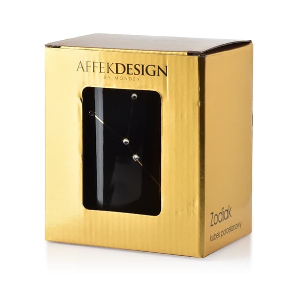 Porslinsmugg AFFEK DESIGN ZODIAK Stenbocken 430 ml Svart 1 st