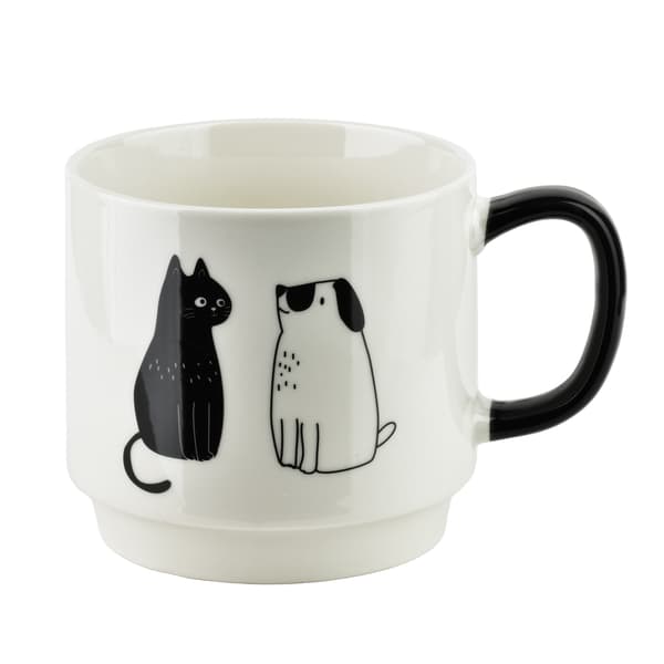 Porcelænskopper Affekdesign Cottello 4x370ml Hvid 4stk