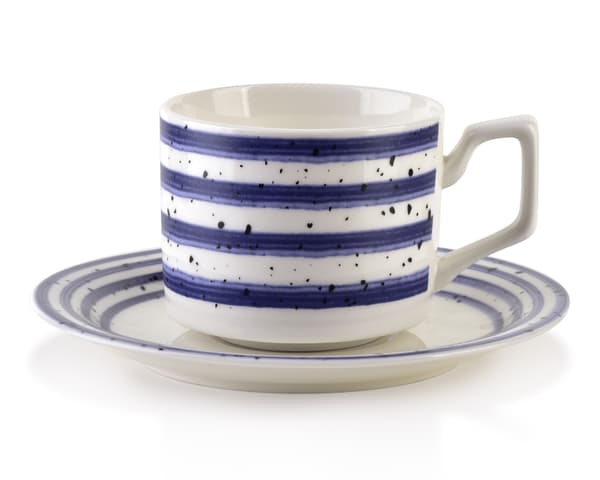 Porslinskoppar Affekdesign JOY 8x7x6,5 cm blå 6 st