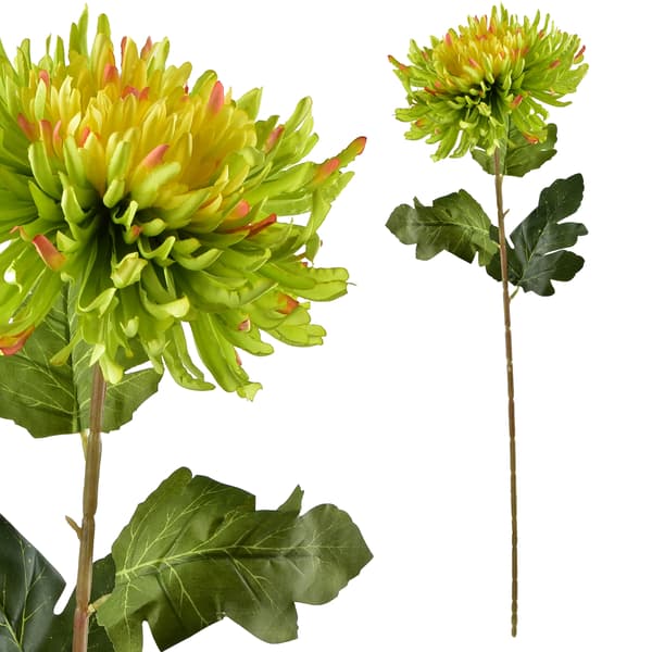 Kunstig Blomst Viridis Chrysantema 75cm Grøn 1pc