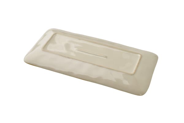 keramisk serveringsfad Basic Nature 32,5x16 cm naturlig 1 stk
