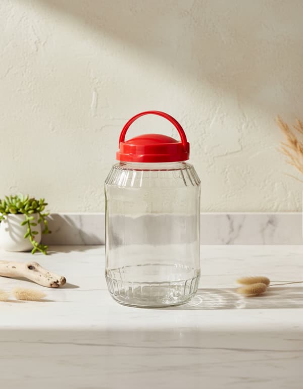 Glasbeholder BASIC KITCHEN 3,1 L 15 x 15 x 26,5 cm Klar 1 stk.