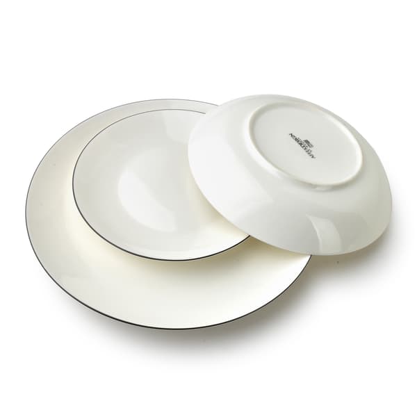Porslinsmiddagservice Affek Design Lea Simple 18 delar vit 1 set