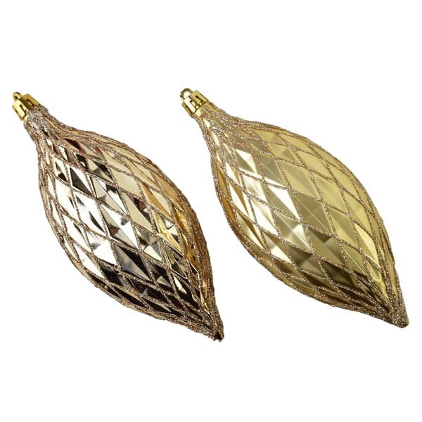 Julgranskulor plast Santa Lila guld 2-pack