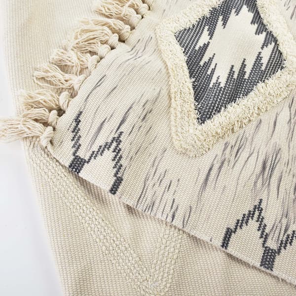 Polyester Løber Boho 60x180 Gråbeige 1 stk