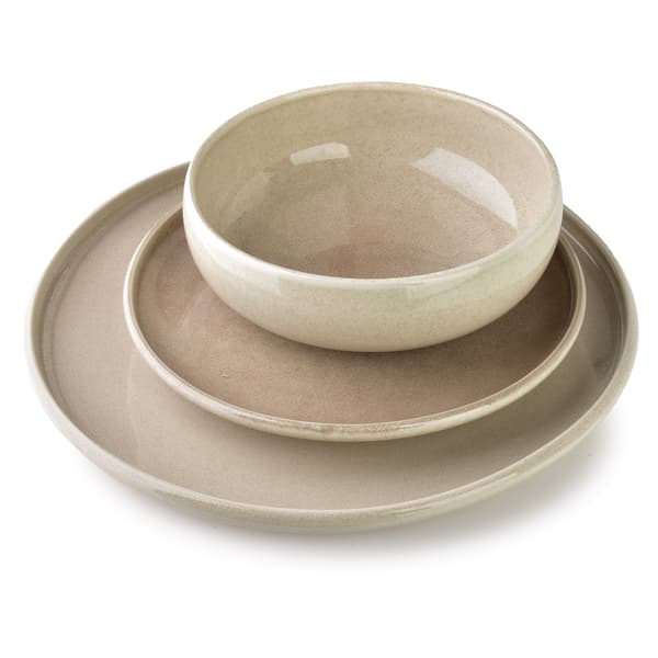Porslinstallrik Basic Nature 28x28x2,8 cm Beige 1pc