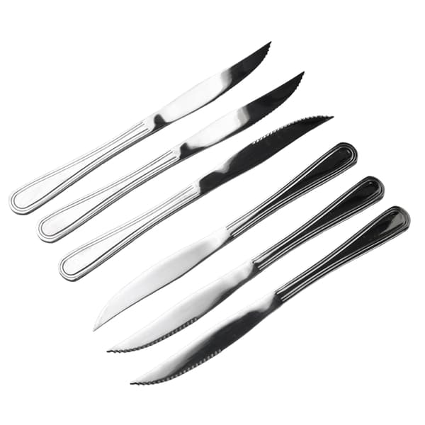 Steakknive rustfrit stål Dhalia Daisy 22,8cm sølv 6 stk