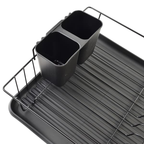 Opvaskestativ i metal Basic Kitchen 42,5x31,5x13,4 cm sort 1 stk