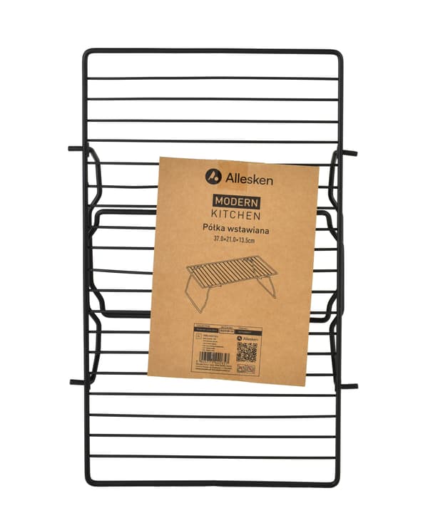 Metalhylde Modern Kitchen 37x21x13,5 sort 1pc