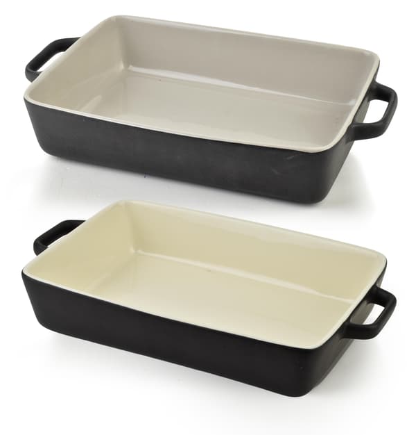 Porcelænsfad Basic Rektangulær 30x20x7 cm Assorterede Farver 1 Stk