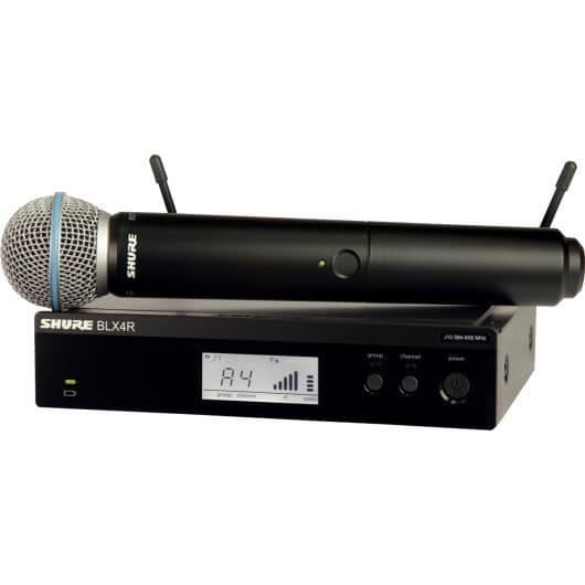 Shure BLX24R / Beta 58A frekvens M17 Micro HF sång